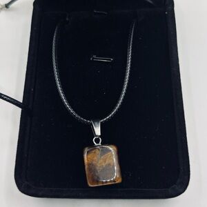 Tigers Eye Pendant Necklace